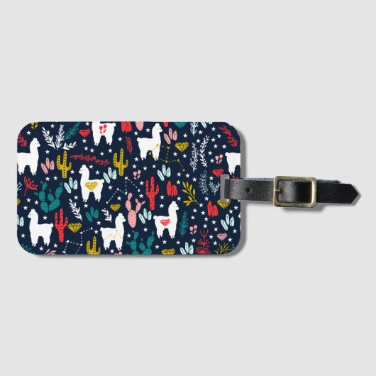 Cute Alpaca Bagagelabel (Voorkant (horizontaal))