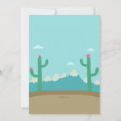 Cute Alpaca Birthday Party Kaart (Achterkant)