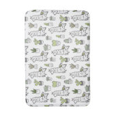 Cute Alpaca & Cactus Pattern Badmat (Voorkant Verticaal)