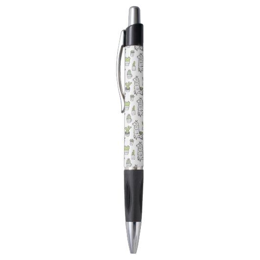 Cute Alpaca & Cactus Pattern Pen (Top (Verticaal))