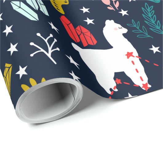 Cute Alpaca Cadeaupapier (Rol Hoek)