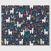 Cute Alpaca Cadeaupapier (Vlak)