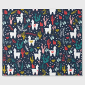 Cute Alpaca Cadeaupapier (Vlak)