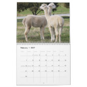 Cute Alpaca Calendar volledig  Kalender (Feb 2027)