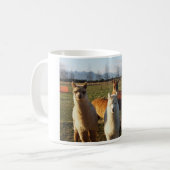 Cute Alpaca Coffee Mok (Voorkant links)