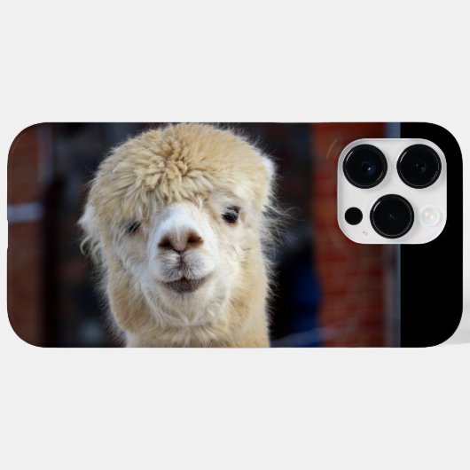 Cute Alpaca face Case-Mate iPhone Case (Achterkant (horizontaal))