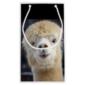 Cute Alpaca face Klein Cadeauzakje (Achterkant)