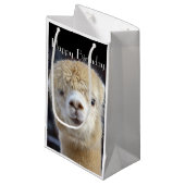 Cute Alpaca face Klein Cadeauzakje (Voorkant Gekanteld)