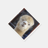 Cute Alpaca face Servet (Hoek)