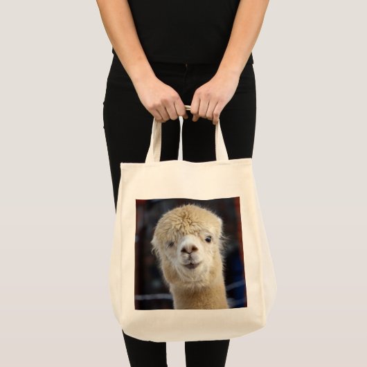Cute Alpaca face Tote Bag (Voorkant (product))