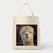 Cute Alpaca face Tote Bag (Voorkant)
