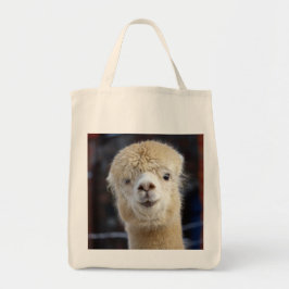 Cute Alpaca face Tote Bag