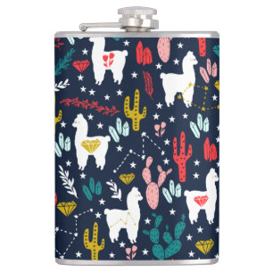 Cute Alpaca Flask Heupfles