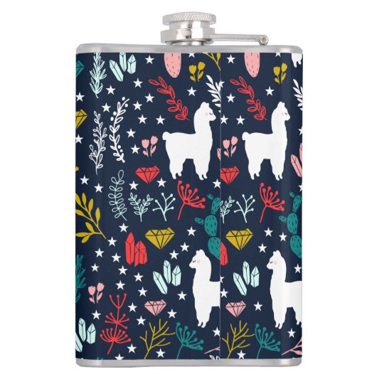 Cute Alpaca Flask Heupfles (Achterkant)