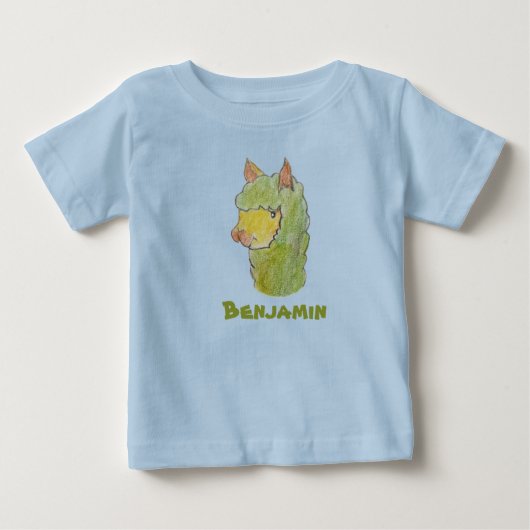 Cute alpaca gezichtskunst (Voorkant)