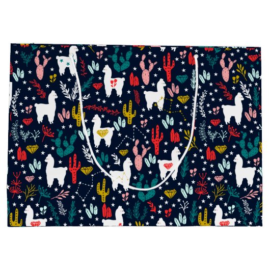 Cute Alpaca Groot Cadeauzakje (Achterkant)