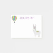 Cute Alpaca Hot Air-ballon, opmerking van Post-it® Notes (Voorkant)
