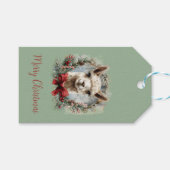 Cute Alpaca Kerst Geschenklabel Cadeaulabel (Voorkant (Horizontaal))