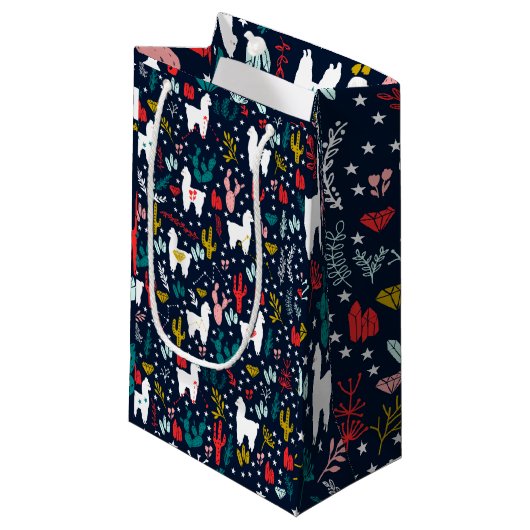 Cute Alpaca Klein Cadeauzakje (Voorkant Gekanteld)