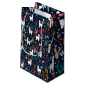 Cute Alpaca Klein Cadeauzakje (Achterkant Gekanteld)