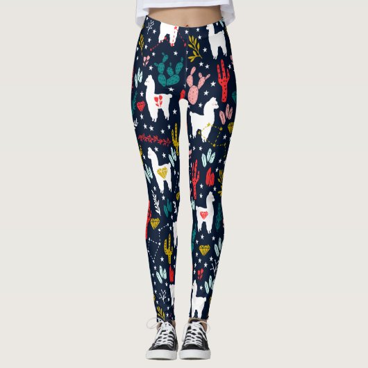 Cute Alpaca Leggings (Voorkant)