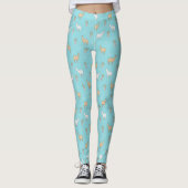 Cute Alpaca Llama Cactus Pattern 2 Leggings (Voorkant)