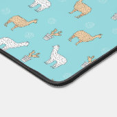 Cute Alpaca Llama Cactus Pattern Bureaumat (Hoek)