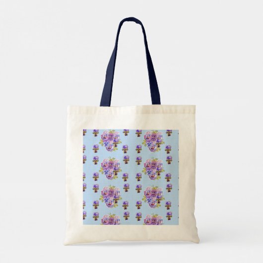Cute Alpaca Llama Funny Denking You Canvas tas (Achterkant)