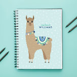 Cute Alpaca Persoonlijk Notitieboek<br><div class="desc">Cute alpaca gepersonaliseerd ontwerp.</div>