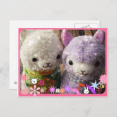 Cute Alpaca Post Card Briefkaart (Voorkant / Achterkant)