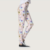 Cute Alpaca Seamless Pattern Leggings (Rechts)