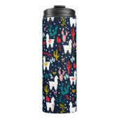 Cute Alpaca Thermosbeker (Voorkant)