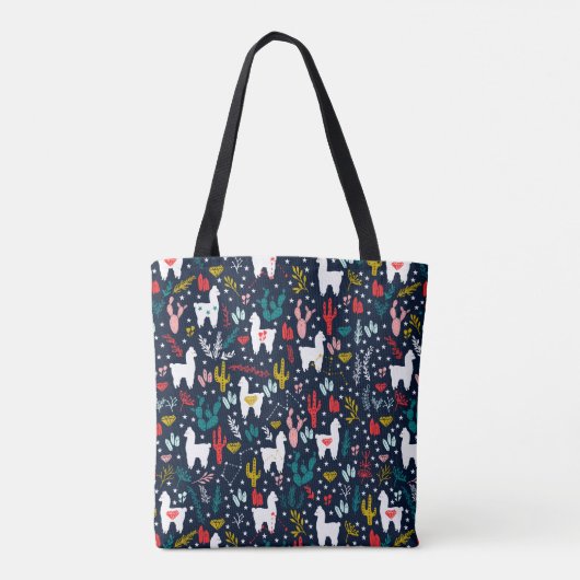 Cute Alpaca Tote Bag (Achterkant)