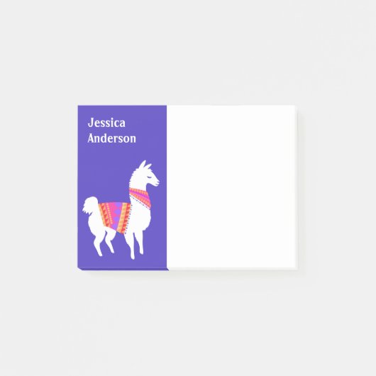 Cute Alpaca White Llama No Prob-Llama Post-it® Notes (Voorkant)