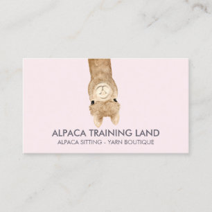 Cute Alpaca Winkel Visitekaartje