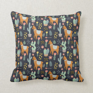 Cute Alpacas Pattern Kussen