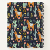 Cute Alpacas Pattern Notitieboek (Achterkant)