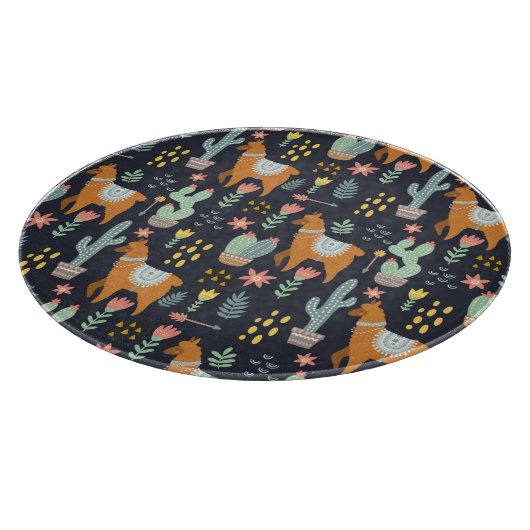 Cute Alpacas Pattern Snijplank (Hoek)