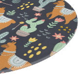 Cute Alpacas Pattern Snijplank (Hoek)