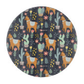 Cute Alpacas Pattern Snijplank (Voorkant)