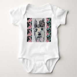 Cute Alpacca Lama Waterverf Baby Pak Romper