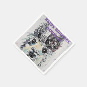 Cute Alpacca Llama Animal Decor Serviette Napkins Servet (Hoek)