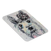 Cute Alpacca llama Animal Waterverf Art Magnet Magneet (Rechterzijde)
