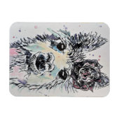 Cute Alpacca llama Animal Waterverf Art Magnet Magneet (Horizontaal)