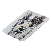 Cute Alpacca llama Animal Waterverf Art Magnet Magneet (Linkerzijde)