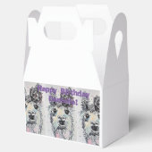 Cute Alpacca Llama Girls Birthday Cake Favor Box Bedankdoosjes (Geopend)