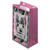 Cute Alpacca Llama Waterverf Art Gift Bag Klein Cadeauzakje (Voorkant Gekanteld)