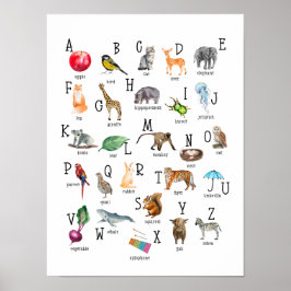 Cute Alphabet ABC Educatief Poster
