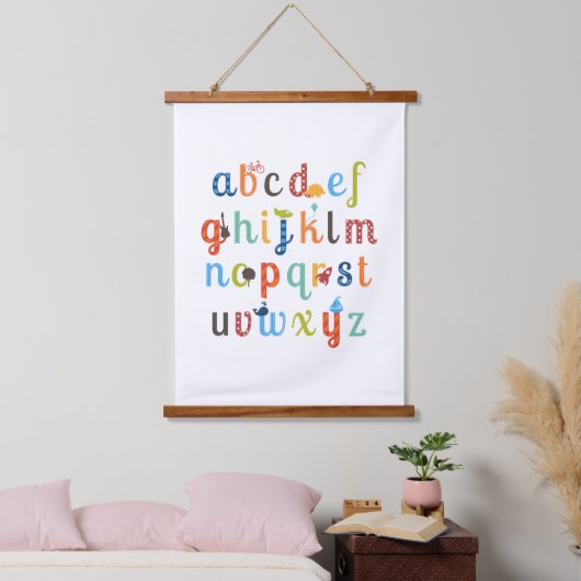 Cute Alphabet Design Hangend Wandkleed (Slaapkamer)