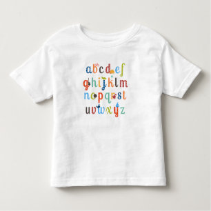 Cute Alphabet Design Kinder Shirts